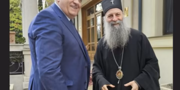 JEDINSTVO CRKVE I NARODA: Milorad Dodik kod patrijarha Porfirija – Srpska traje na veri i istrajnosti