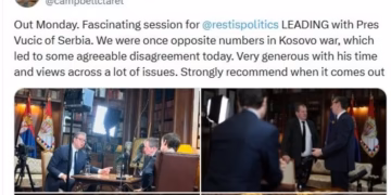 VUČIĆ KOD KEMBELA: Predsednik Srbije gost najpoznatijeg britanskog podkasta The Rest Is Politics