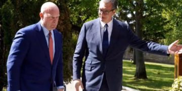DIPLOMATSKI ŠAH NA ANDRIĆEVOM VENCU: Vitaker i Vučić o novoj mapi bezbednosti na Kosmetu