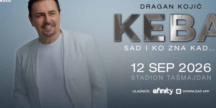 Keba najavio koncert karijere "SAD I KO ZNA KAD" nakon decenijskog čekanja