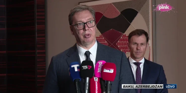 Vučić iz Bakua: Reakcija na aroganciju i bahatost blokadera – UŽIVO na TV Pink i Pink.rs