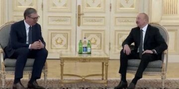VUČIĆ U AZERBEJDŽANU: Predsednik Srbije razgovarao sa Ilhamom Alijevim i najavio važne sastanke
