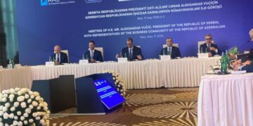 Vučić na sastanku sa azerbejdžanskim privrednicima: Najavljen značajan zajednički projekat (video)