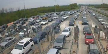 EES sistem na Evzoniju obustavljen usled saobraćajnih gužvi