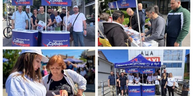 Beograd: Velika podrška građana na štandovima SNS-a, izborna volja očigledna (FOTO)