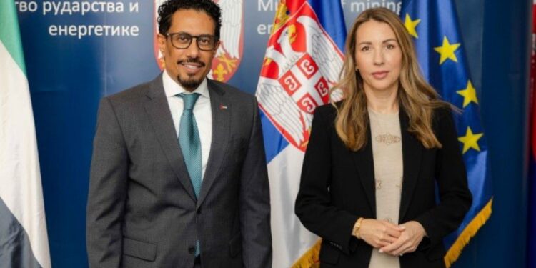„Dubravka Đedović Handanović razgovarala sa ambasadorom UAE o saradnji u oblasti energetike i projektima“