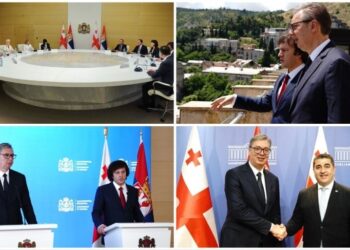 Vučić i Kobahidze obeležili drugi dan posete Gruziji: Predsednik Srbije ugostio delegaciju na ručku (FOTO/VIDEO)