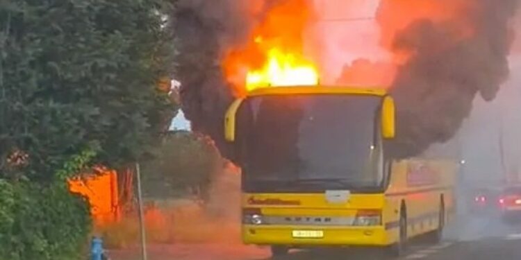 Autobus izgoreo u požaru: Uzrok incidenta u procesu istrage (VIDEO)