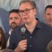Baja Mali Knindža peva na dočeku Aleksandra Vučića u Oplanićima