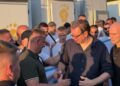 Aleksandar Vučić ispraćen iz Oplanića uz skandiranje građana