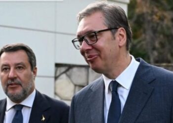 Sastanak delegacija: Vučić primio italijanskog ministra Salviniја