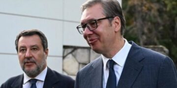 Sastanak delegacija: Vučić primio italijanskog ministra Salviniја