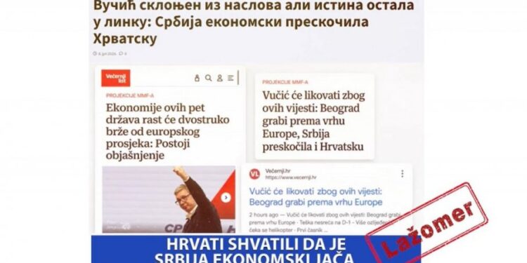 Srbija ekonomski jača, a Hrvati to pokušavaju da sakriju