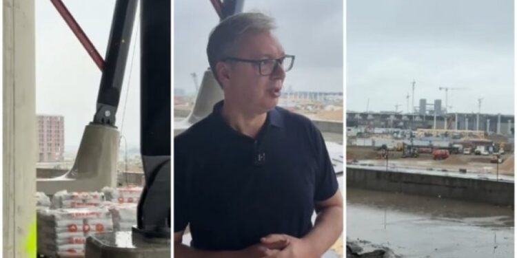Stadion na Ekspo gradilištu: Vučić o veličanstvenom izgledu objekta