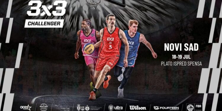 FIBA 3×3 čelendžer 2026 u Novom Sadu: Basket spektakl na platou Vujadina Boškova