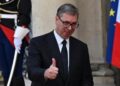 Vučić na večeri za svetske lidere u Jelisejskoj palati kod Makrona