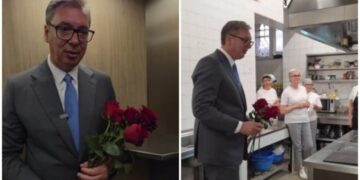 Vučić priredio iznenađenje za žene u Predsedništvu povodom 8. marta