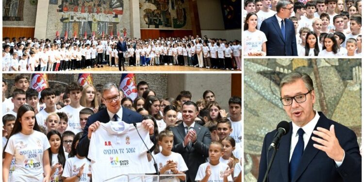 Sastanak Vučića sa učesnicima kampa „Srbija te zove 2026“