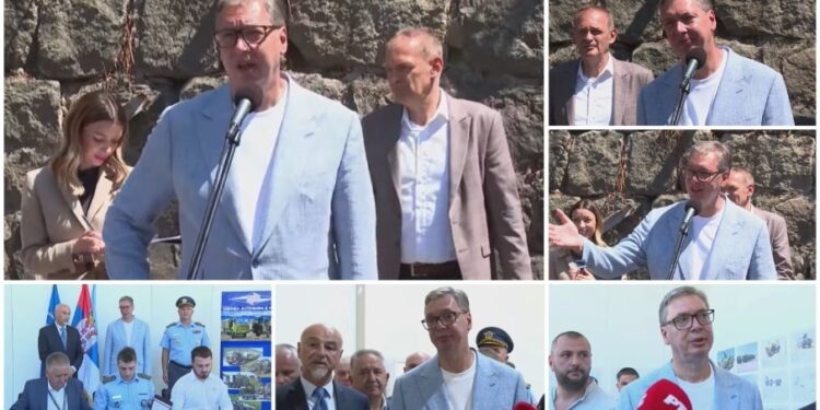 Izgradnja nove kasarne u Priboju: Poseta predsednika Vučića radovima