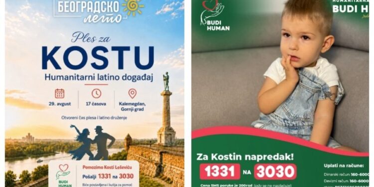 Ples za malog Kostu: Humanitarni događaj na Kalemegdanu