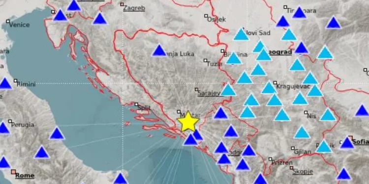 Zemljotres pogodio područje blizu srpske granice kod Goražda