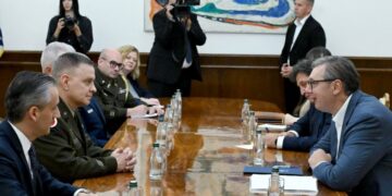Vučić se sastao sa komandantom Nacionalne garde Ohaja na važnom sastanku