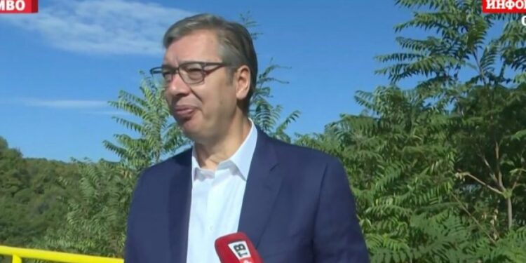 Vučić obilazi radove na putu Brestovac-Selište u borbi za Srbiju