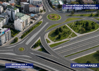 Novi kružni tokovi u Beogradu: 2 na Autokomandi i 3 na Novom Beogradu