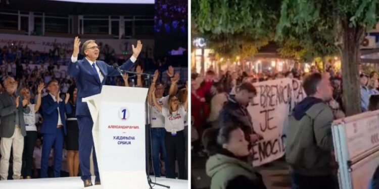 Vučić poziva na jedinstvo, dok Srdanović i Studentska lista ističu genocidnu prošlost Srba
