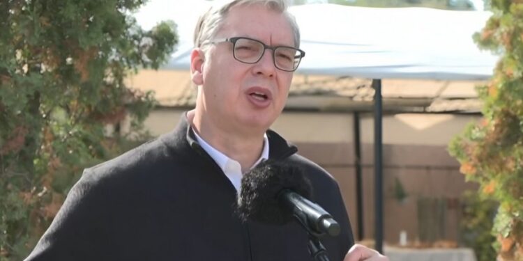 Šoškić odgovoran za propast dinara i Narodne banke, tvrdi Vučić u Petrovaradinu