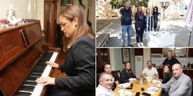 Sara Pavkov na klaviru obradovala domaćine u Kikindi dok se ručak pripremao