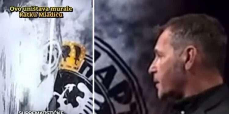 Arsenijević iz Hrvatske najavio nasilje i uništavanje murala Mladića