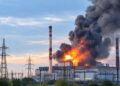 Granatiranje termoelektrane ukrajinske energetske kompanije od strane ruskih snaga